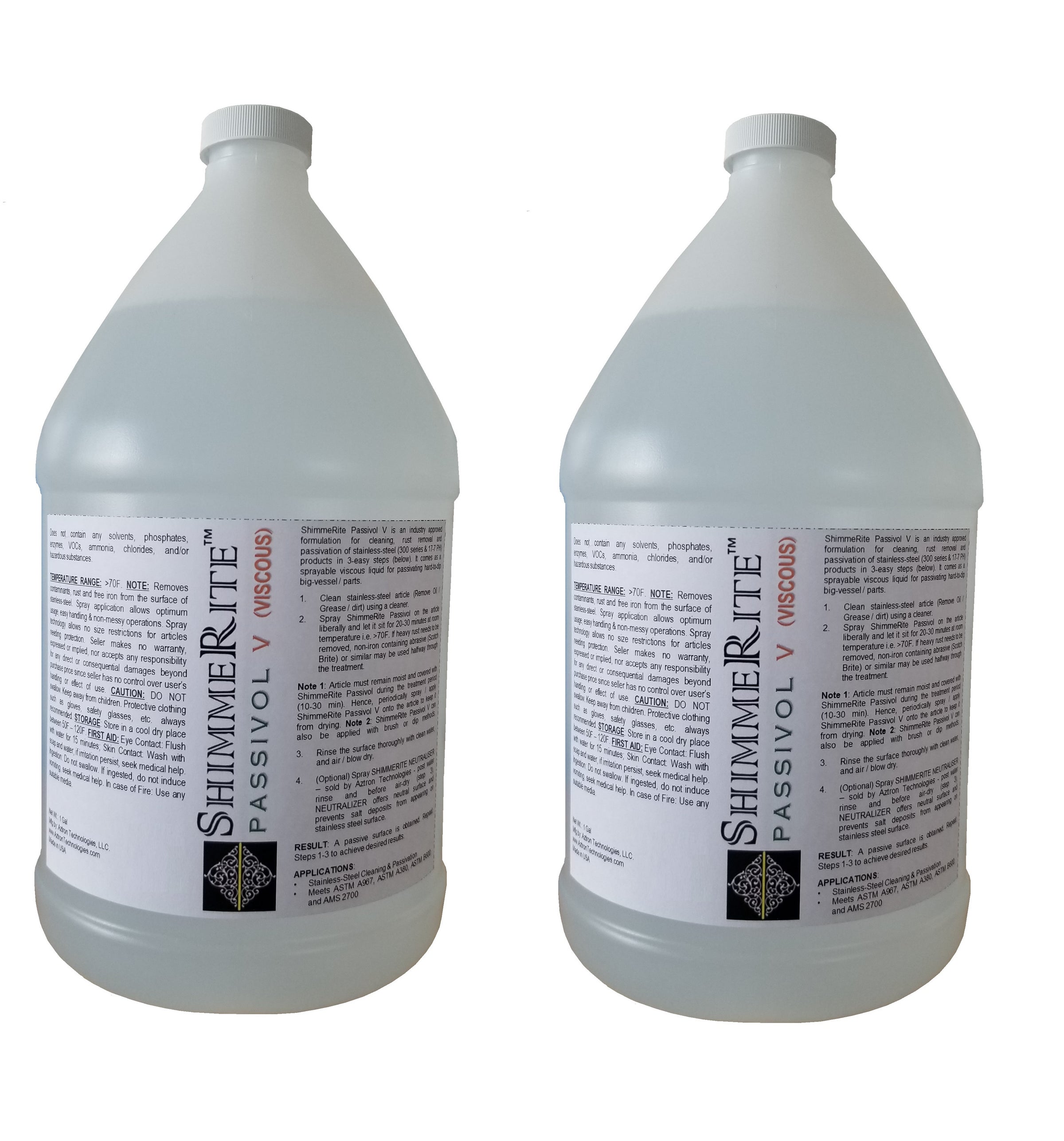 炭酸ガスミスト(BRILLIANT VIVO) ShimmeRite PASSIVOL V (VISCOUS) | Aztron Technologies